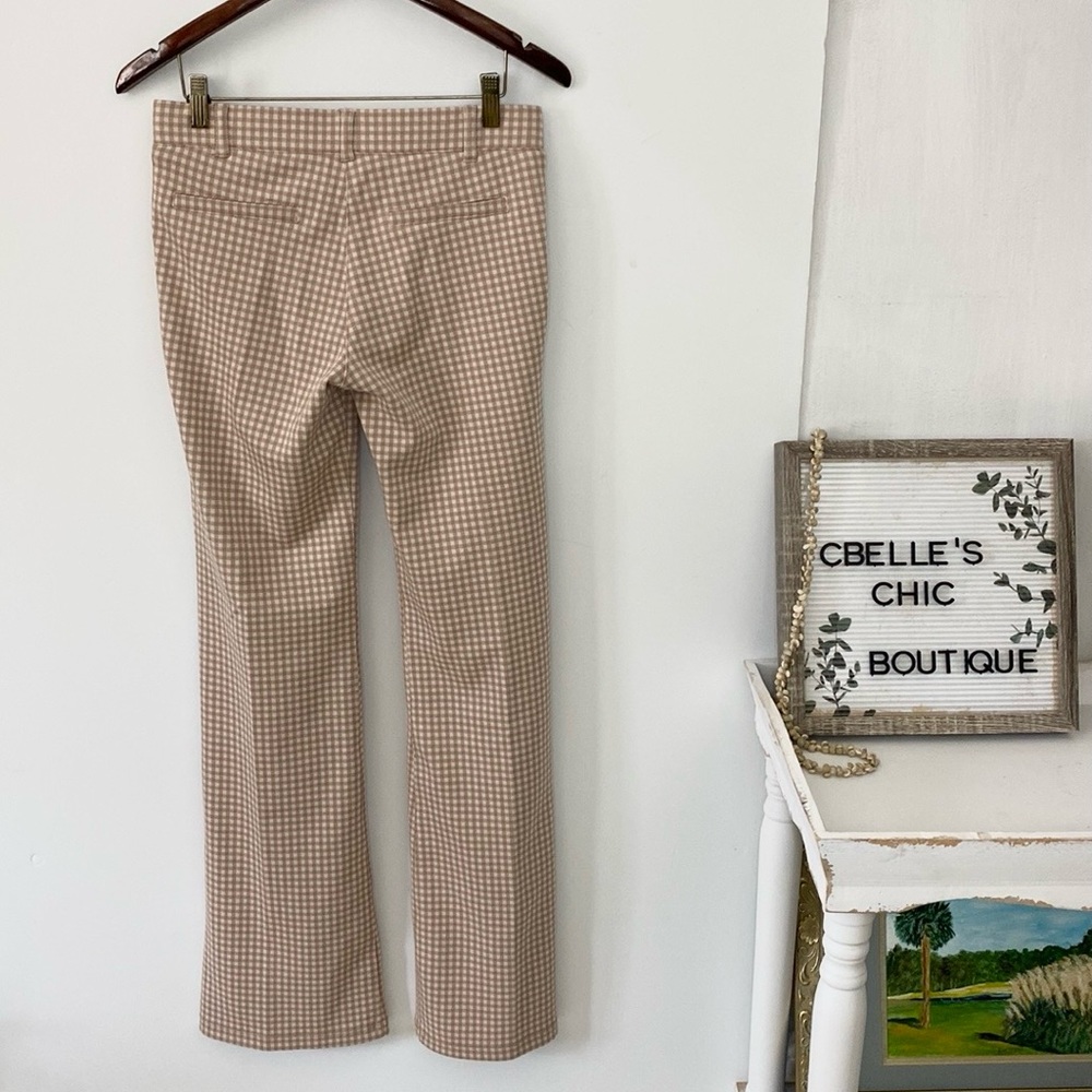 Betabrand Tan Gingham Dress Yoga Pants Sz S - Picture 6 of 11